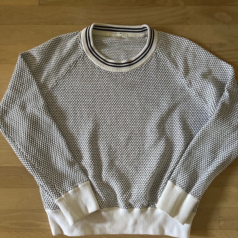 Theory cotton sweater, wonder condition!